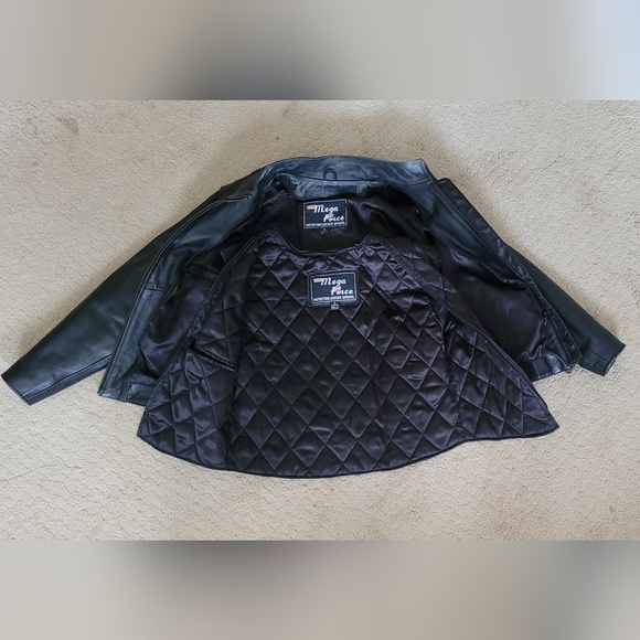 Womens Mega Force Protection Leather Jacket - Picture 8 of 12